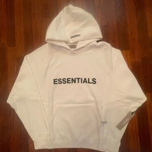 Fear of God Essentials White Sweater– Men’s Size Medium – New With Tags